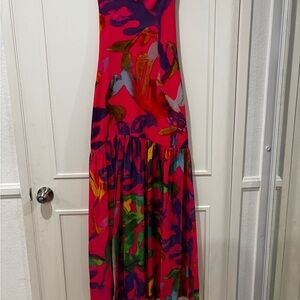 Vibrant Multicolor Strapless Dress